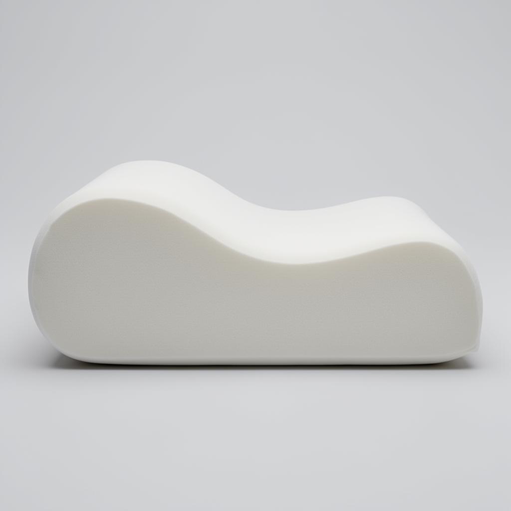 Side profile of contour pillow